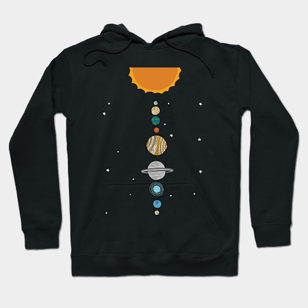 Solar System - Astronomy Science Hoodie by amitsurti